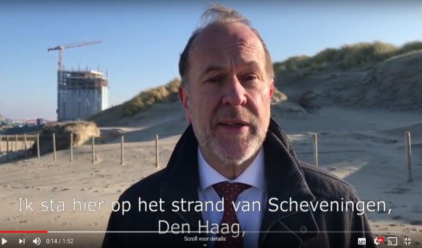 • Bert Blase in een fragment van het bewuste filmpje.