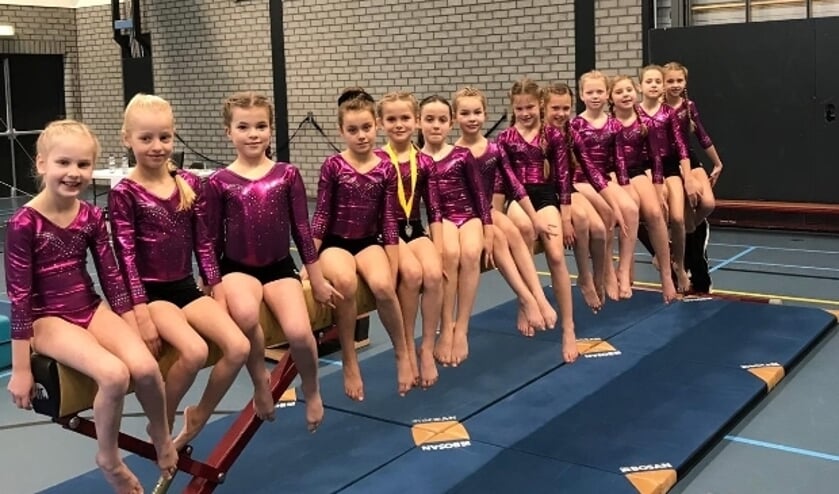 Dertien turnsters van ILO uit Lienden betraden de wedstrijdvloer met wisselend resultaat. (foto: M. van Versveld)