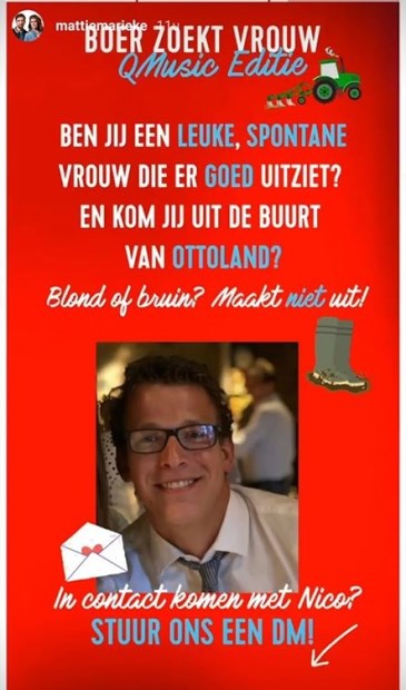 • De poster die Qmusic eerder deze week vespreidde.