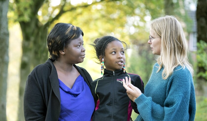 • Mammy, Leila en Emma.