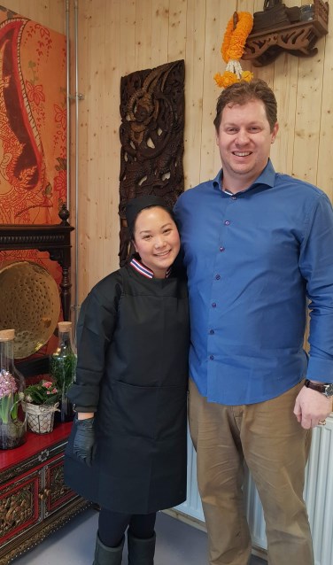 • Mara van der Heijden met haar man Pieter.