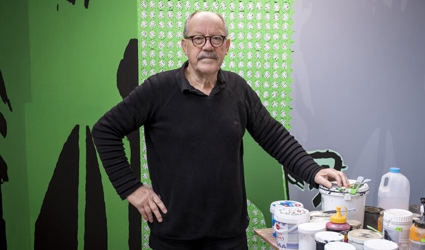 • Wim van de Goor in zijn atelier.