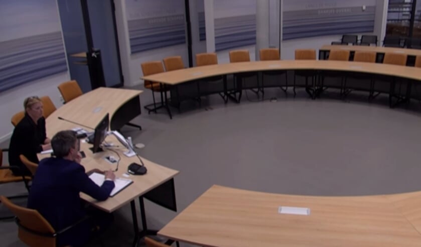 • De lege raadszaal in Papendrecht.