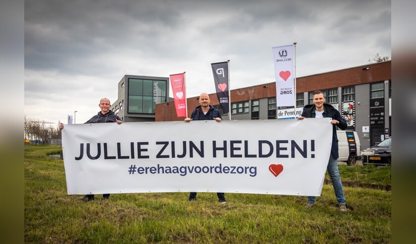 • De drie initiatiefnemers, met v.l.n.r. Louis Vinke, Peter Lodder en Patrick Visser.