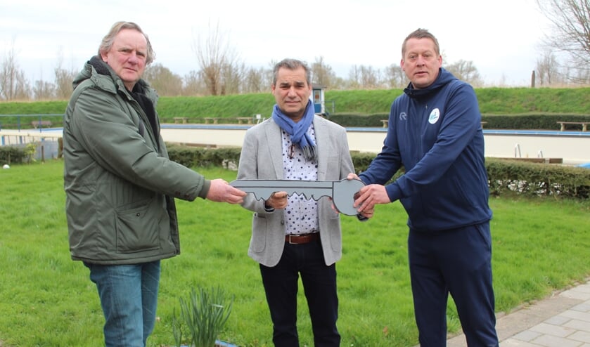 • De overdracht van de symbolische sleutel van het complex.