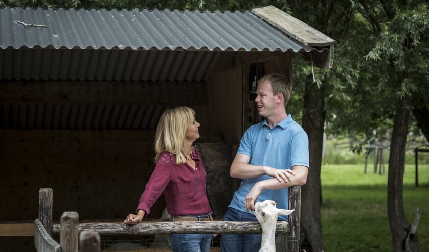 • Heicopse boer Willem in gesprek met Yvon Jaspers.