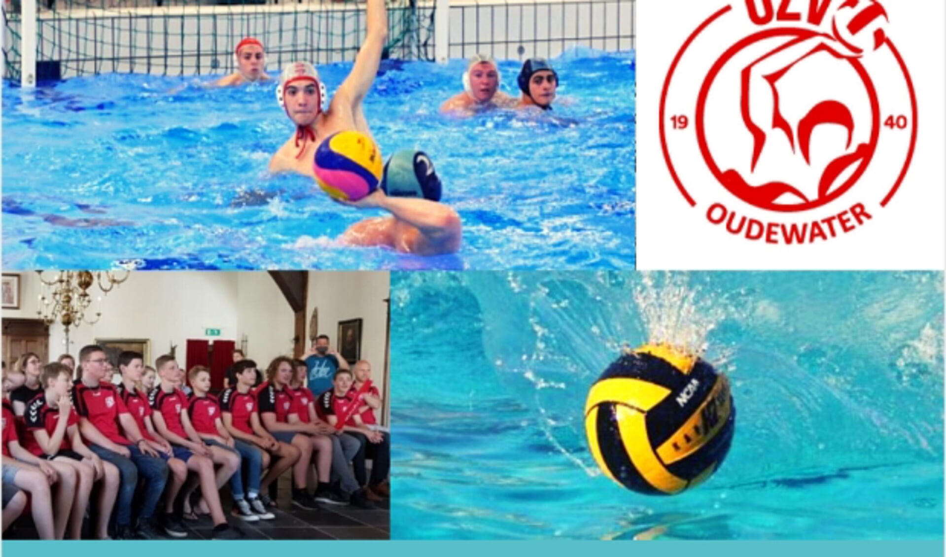 partijtje waterpolo, logo OZV, inhuldiging Bteam stadhuis in 2018