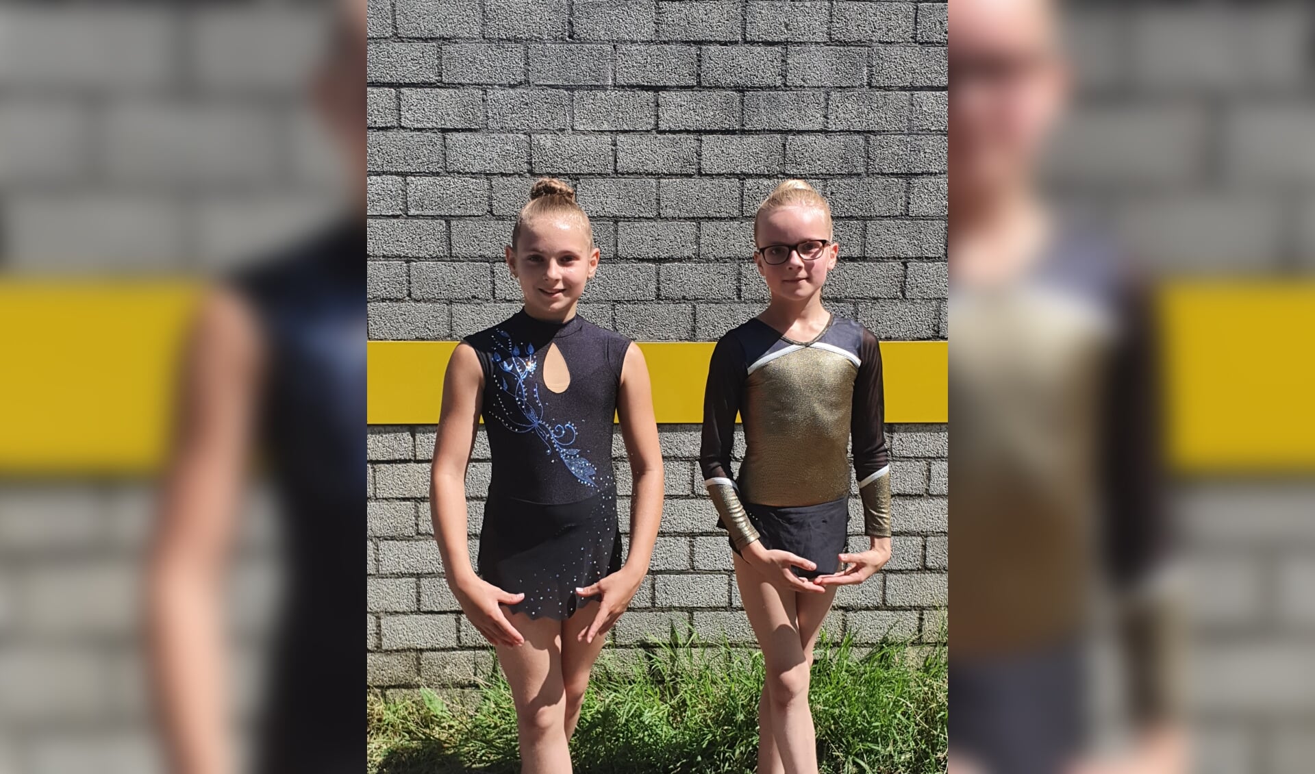 • Mirjam Vroegindeweij (links op de foto) en Mirthe Raimond van gymnastiekvereniging Olympia.