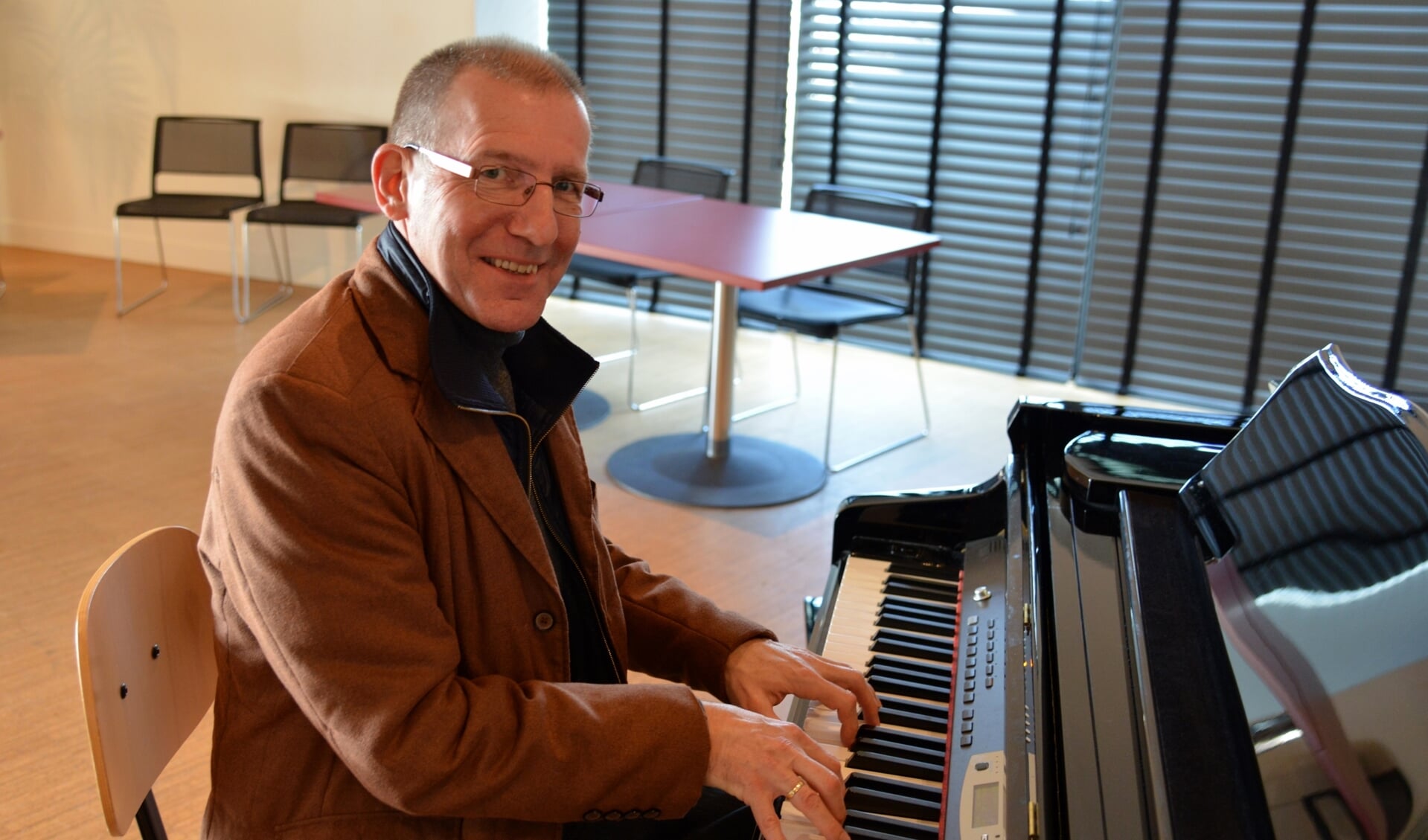 • Pianist en muzikaal leider Martin Boskamp.