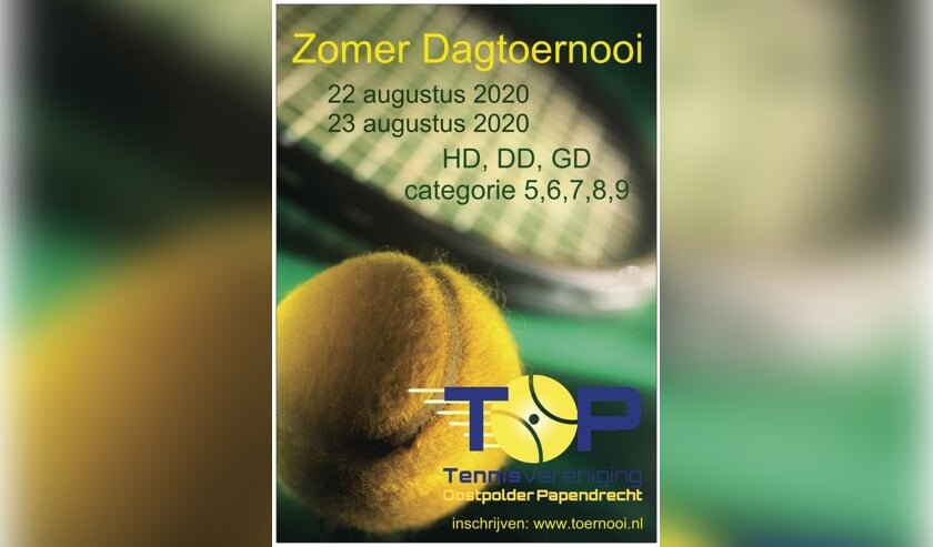 Aankondiging voor het Zomerdagtoernooi