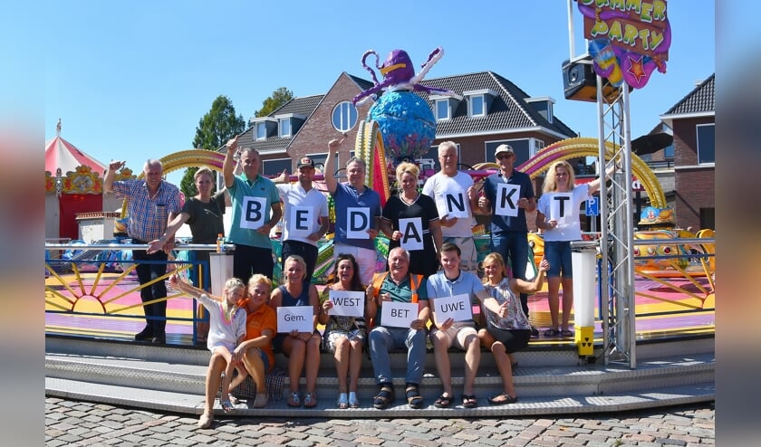 Familie Eckelboom en de kermisexploitanten bedanken de gemeente