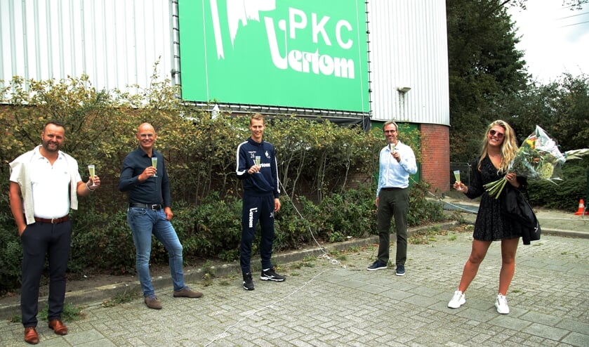 Bertjan Scheepbouwer, Arjan de Jong, Laurens Leeuwenhoek, Niels Mooij, Maxime de Jong (v.l.n.r.)