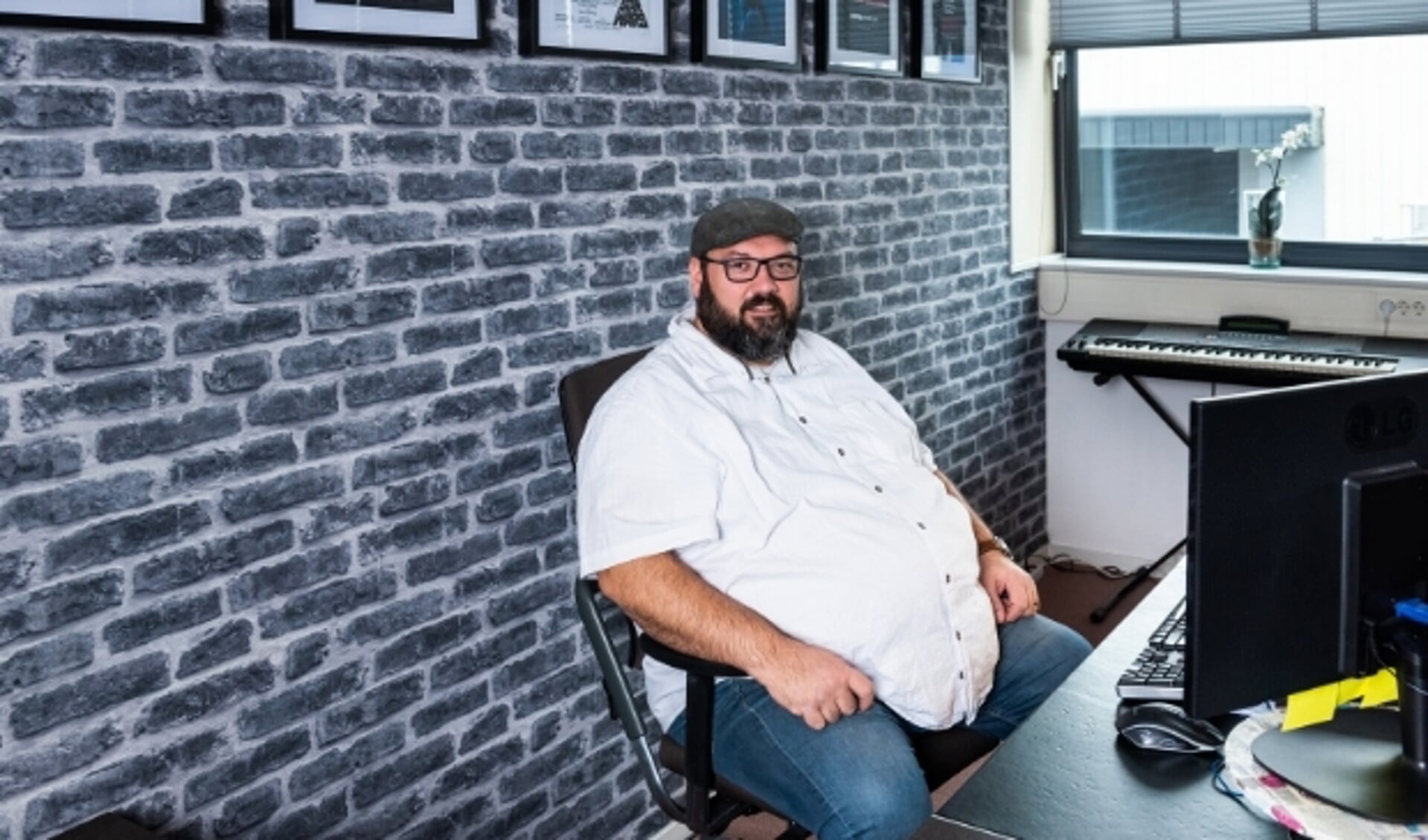 Eric van der Velden voor de start bij het tv-programma Obese . (Foto Maartje Brockbernd)