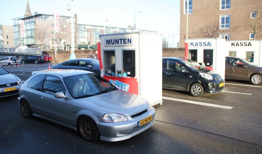 • Bij de kassa-units konden de staakbrieven worden ingeleverd.