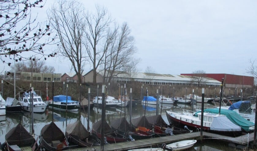 <p>Op de achtergrond de gebouwen, waarvoor de woningen in de plaats moeten komen.</p>