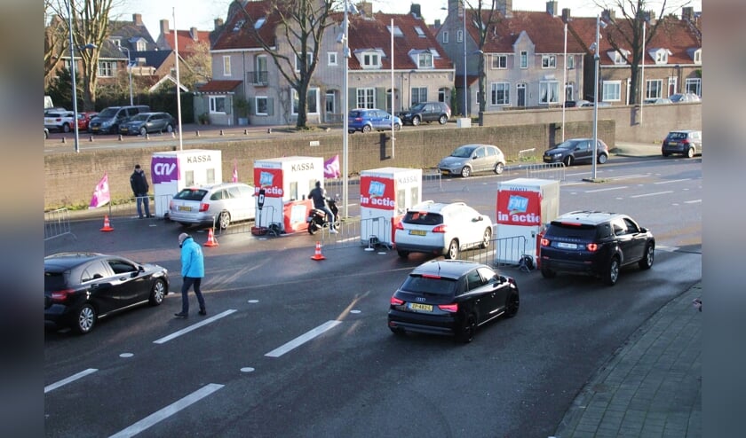 <p>• In Alblasserdam werd onlangs al gewerkt met een staakstraat.</p>