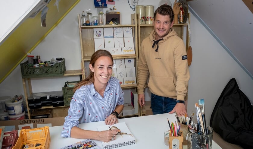 <p>• Jip van Zoest op bezoek in de studio van illustrator Mirjam Odijk.</p>