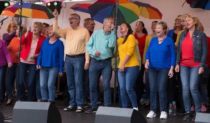 <p>Een optreden van Popkoor Blossom in Culemborg, twee jaar geleden.</p>