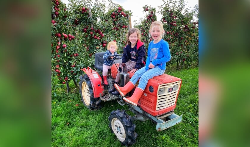Fleur met Jet en Aaf op de trekker
