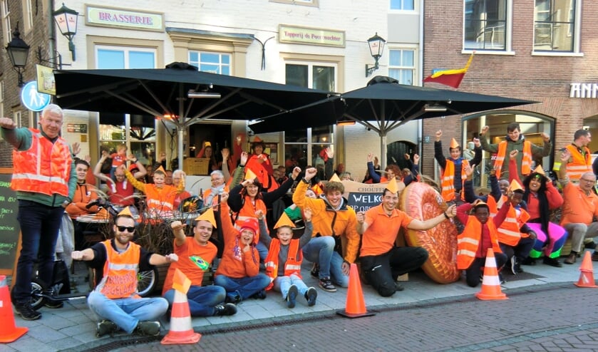 Oranjesupporters vieren het kampioenschap