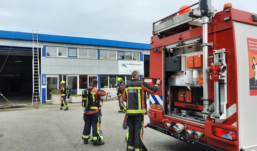 • De brandweer was snel ter plaatse.