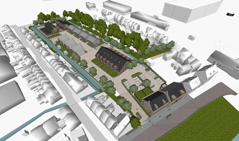 • Het bouwplan De Manege in Alblasserdam.