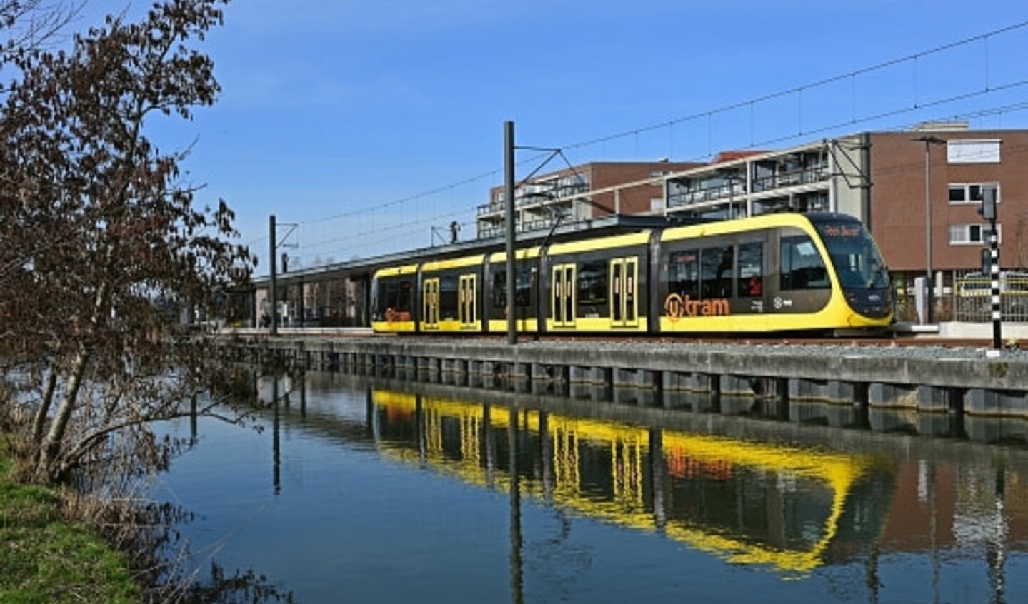 De tram bij eindhalte IJsselstein-Zuid