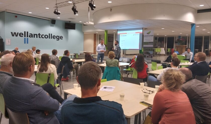• De bijeenkomst in het Wellant College.