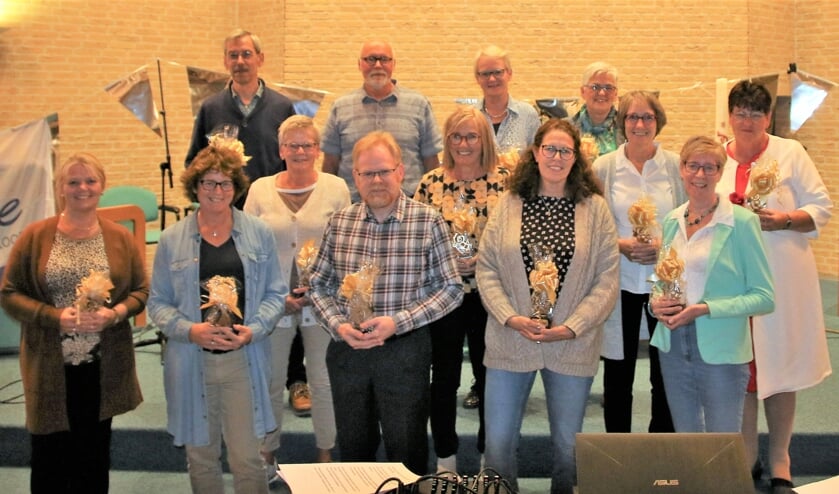 <p>• De jubilarissen bij His Voice.</p>