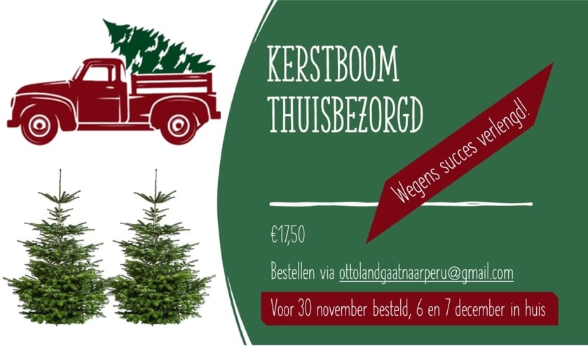 Kerstboom thuisbezorgd