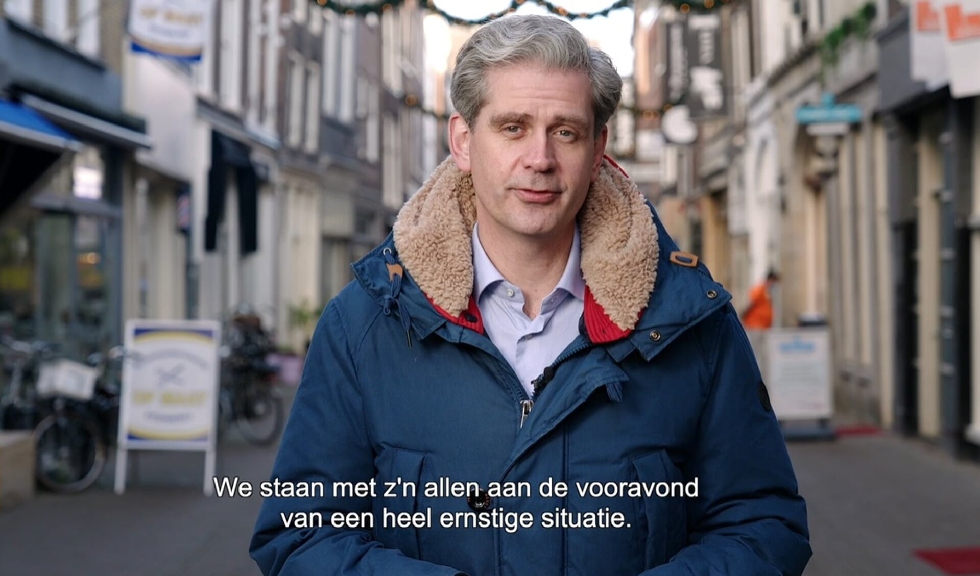 • Burgemeester Wouter Kolff in de video.