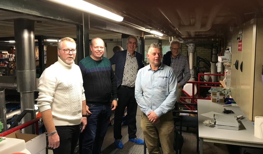 • De CDA-delegatie kreeg tijdens de rondleiding uitleg over de techniek achter zwembad Batenstein.