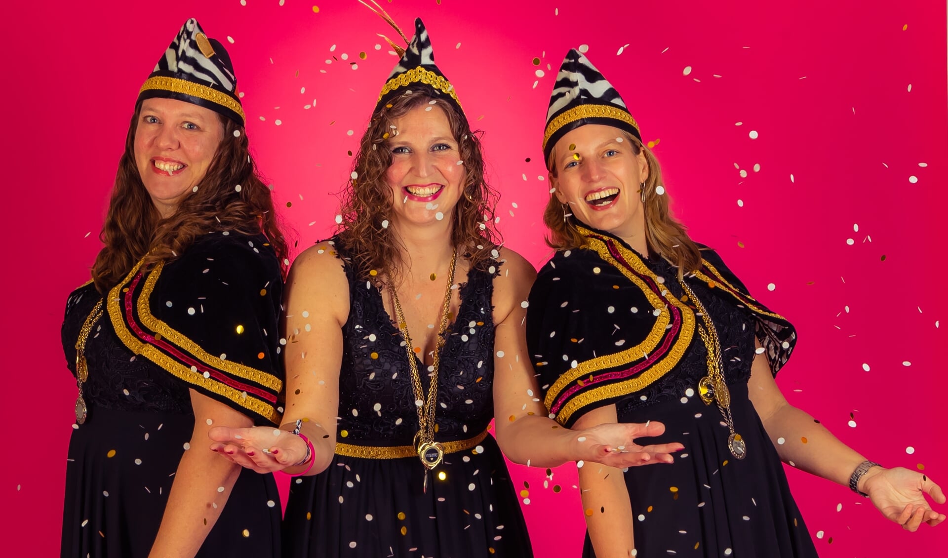 V.l.n.r. Annemarie vd Brink, Prinses Karin, Marjolein Spruit.