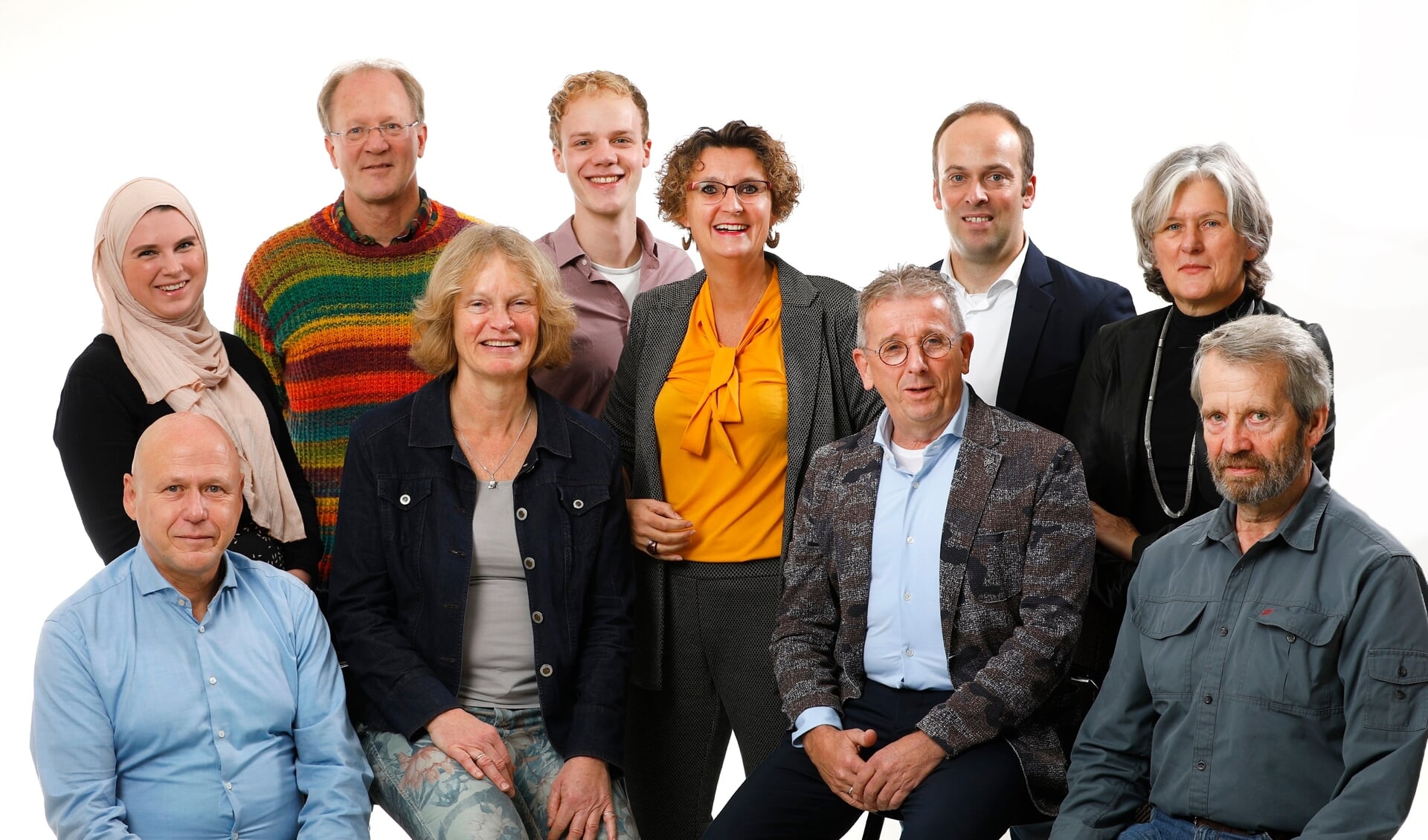 De kandidaten van GroenLinks Nieuwegein voor de gemeenteraadsverkiezingen van 2022.