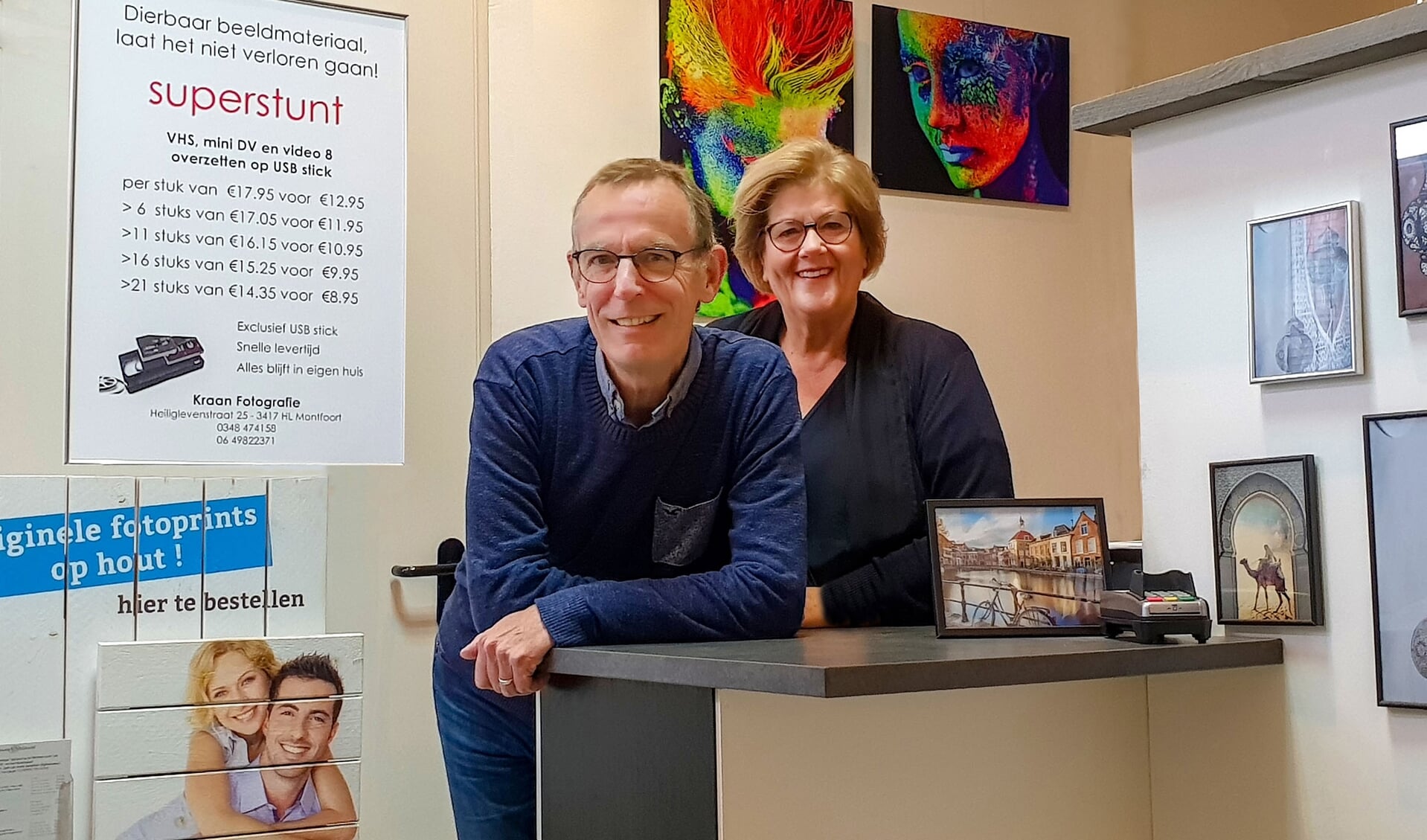 Marcel en Mieke Kraan vieren dit jaar het 30-jarig bestaan van de in bedrijfsomvang afgeslankte zaak, maar waar hun vakmanschap nog hoog in het vaandel staat.