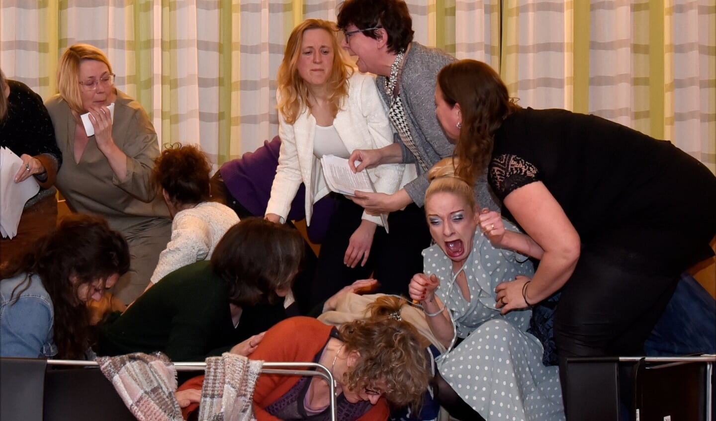 Scene uit de repetitie 'Overleven is herinneren'