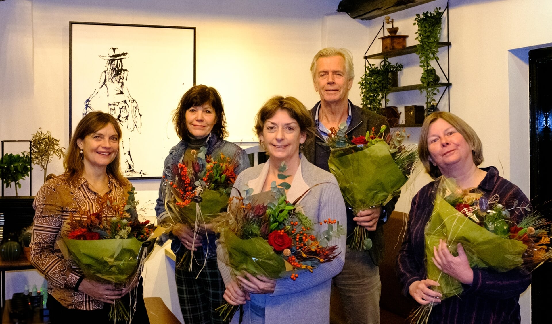• De top-5 van GroenLinks, v.l.n.r. Renske de Zwart (3), Lydi Groenewegen (4), Andrea Zierleyn (lijsttrekker), Jur van der Lecq (2) en Francoise Groenendaal-Vlug (5).
 

