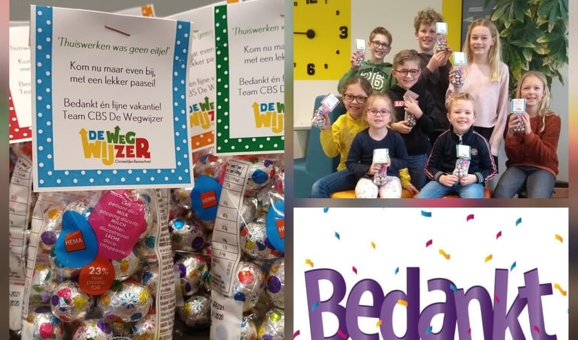 <p>• Enkele leerlingen tonen de bedankjes voor de ouders.</p>
