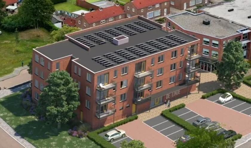 <p>Een artist impression van appartementencomplex De Linde in Almkerk.</p>