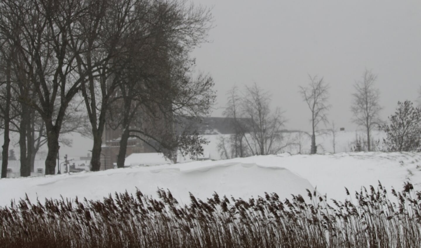 Winters beeld uit Woudrichem.