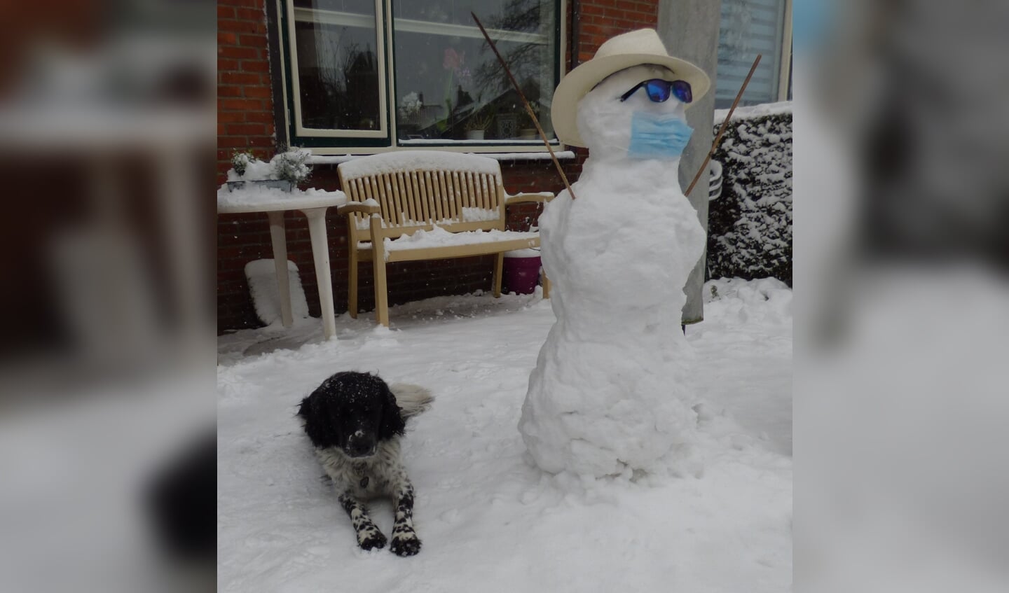 • Corona-sneeuwpop in Noordeloos.