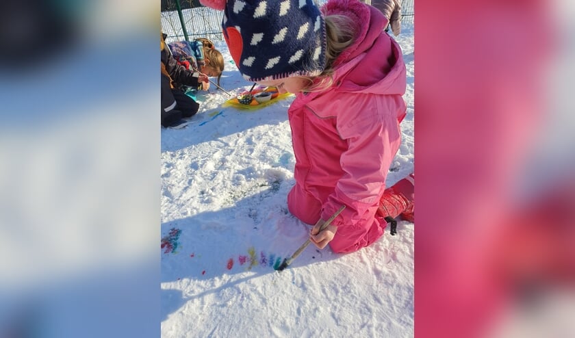 • Tekenen in de sneeuw.