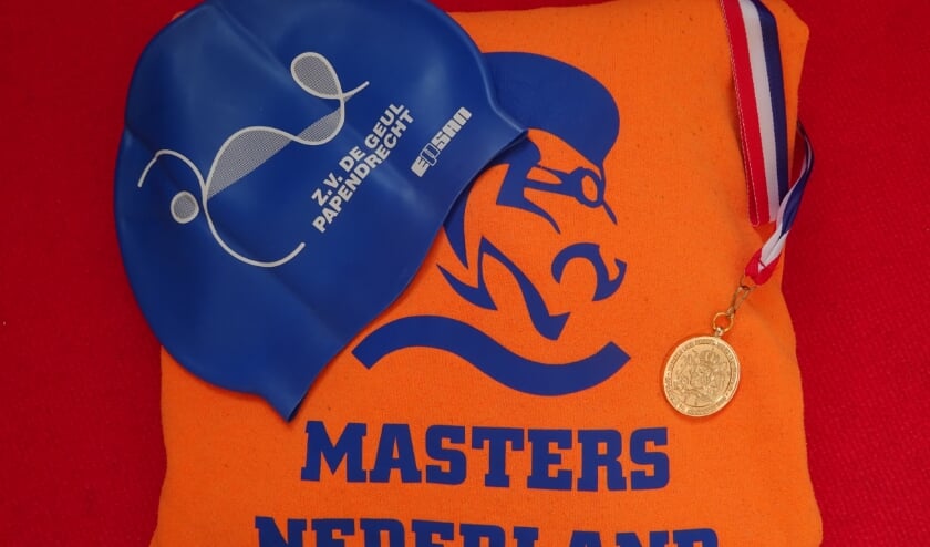 • De medaille die destijds behaald werd.