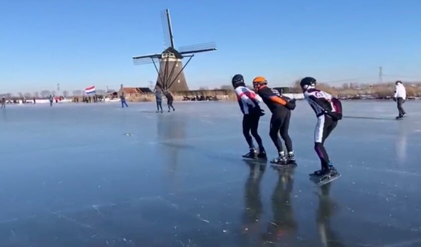 • Krijn Donk in actie op de Rotte Meren.