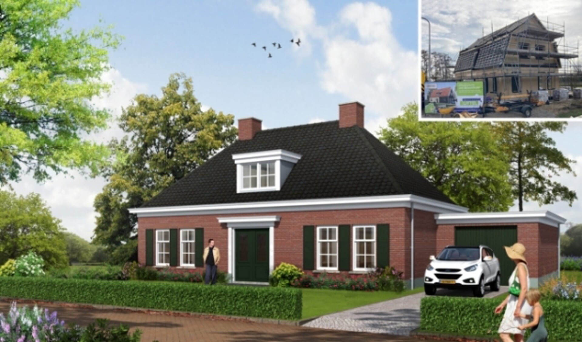 Een voorbeeld van een eenvoudig en snel te bouwen woning met ondersteuning van Middelkoop Conceptbouw uit Buurmalsen. 