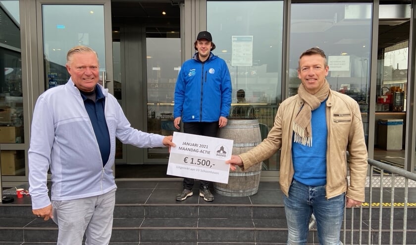 <p>• De overhandiging van de cheque.</p>