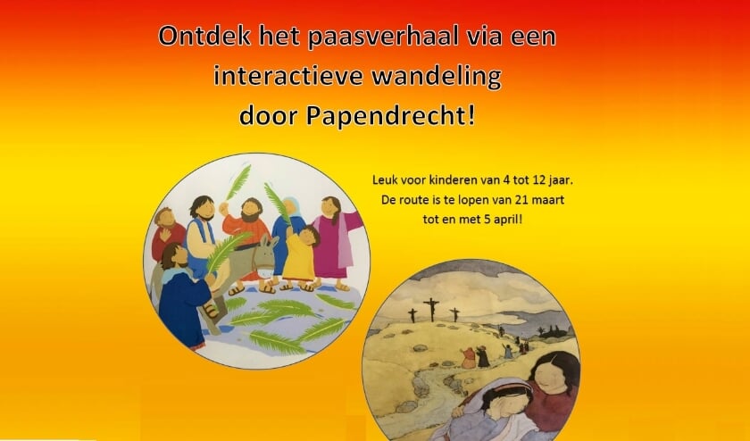 • Een deel van het affiche van de Paaswandeling.