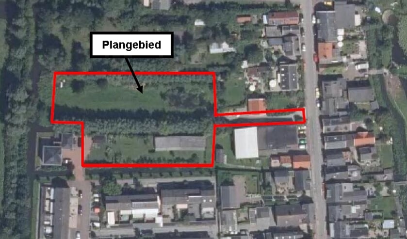 <p>• Plangebied Het Bos in Meerkerk.</p>