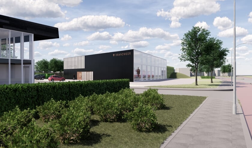 <p>• Een afbeelding van hoe de kazerne er ongeveer uit komt te zien.</p>