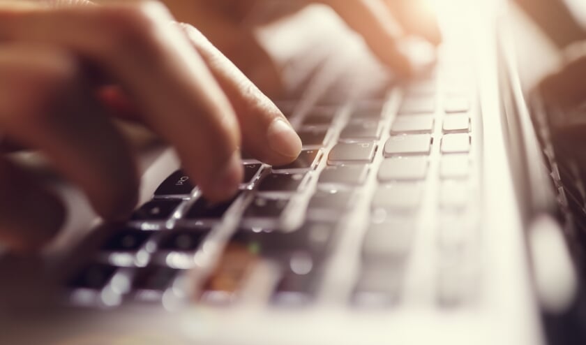 <p>Businessman using laptop computer</p>